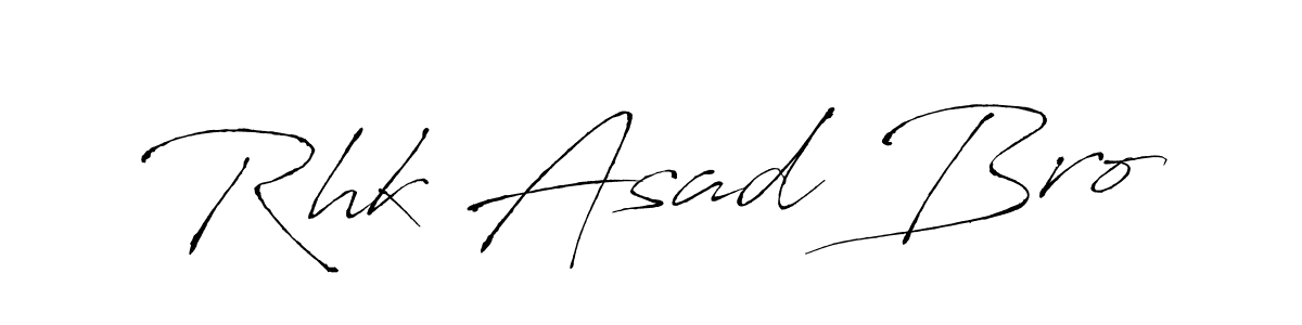 Rhk Asad Bro stylish signature style. Best Handwritten Sign (Antro_Vectra) for my name. Handwritten Signature Collection Ideas for my name Rhk Asad Bro. Rhk Asad Bro signature style 6 images and pictures png