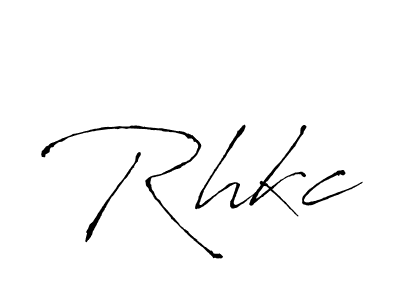 How to make Rhkc name signature. Use Antro_Vectra style for creating short signs online. This is the latest handwritten sign. Rhkc signature style 6 images and pictures png