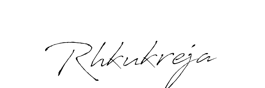 Make a beautiful signature design for name Rhkukreja. With this signature (Antro_Vectra) style, you can create a handwritten signature for free. Rhkukreja signature style 6 images and pictures png