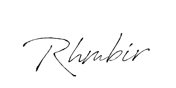 You should practise on your own different ways (Antro_Vectra) to write your name (Rhmbir) in signature. don't let someone else do it for you. Rhmbir signature style 6 images and pictures png