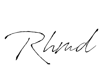 Also You can easily find your signature by using the search form. We will create Rhmd name handwritten signature images for you free of cost using Antro_Vectra sign style. Rhmd signature style 6 images and pictures png