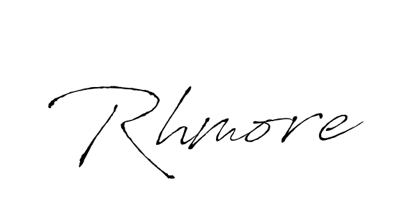 How to make Rhmore name signature. Use Antro_Vectra style for creating short signs online. This is the latest handwritten sign. Rhmore signature style 6 images and pictures png