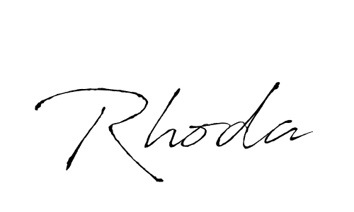 How to make Rhoda signature? Antro_Vectra is a professional autograph style. Create handwritten signature for Rhoda name. Rhoda signature style 6 images and pictures png