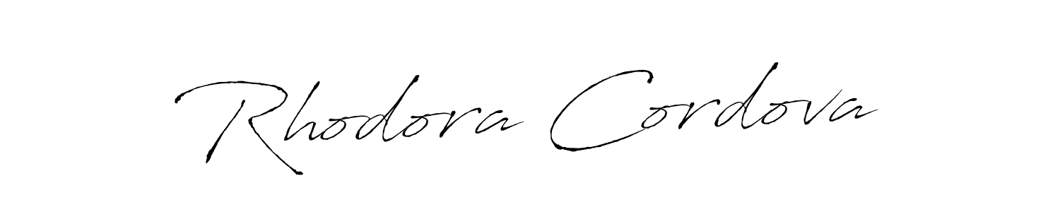 How to make Rhodora Cordova signature? Antro_Vectra is a professional autograph style. Create handwritten signature for Rhodora Cordova name. Rhodora Cordova signature style 6 images and pictures png