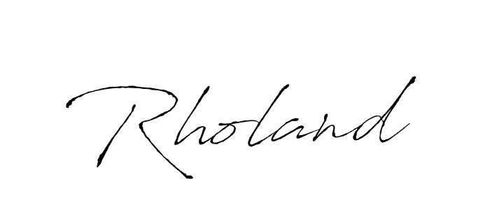 Make a beautiful signature design for name Rholand. With this signature (Antro_Vectra) style, you can create a handwritten signature for free. Rholand signature style 6 images and pictures png