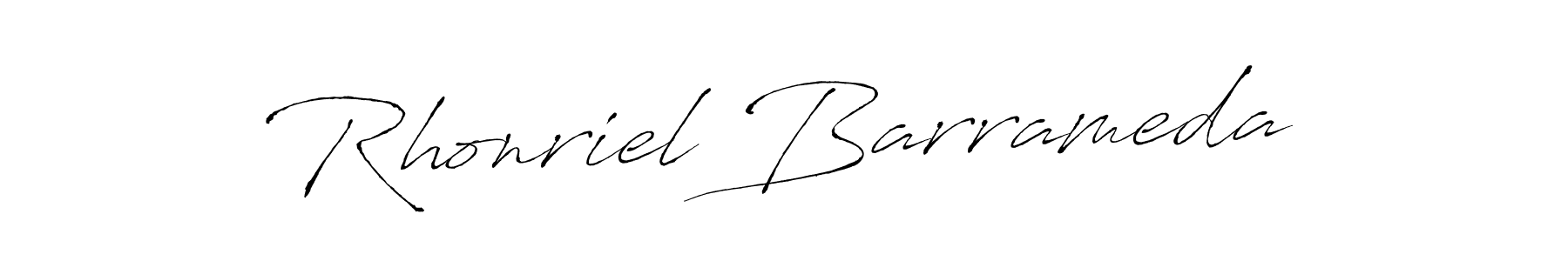 You should practise on your own different ways (Antro_Vectra) to write your name (Rhonriel Barrameda) in signature. don't let someone else do it for you. Rhonriel Barrameda signature style 6 images and pictures png