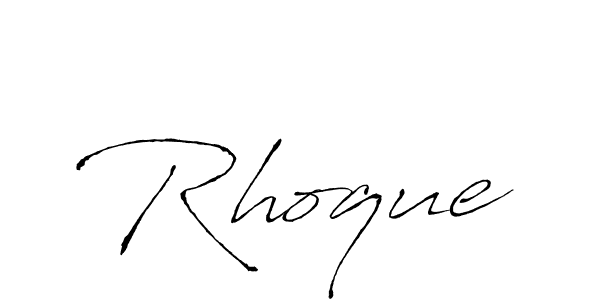 Antro_Vectra is a professional signature style that is perfect for those who want to add a touch of class to their signature. It is also a great choice for those who want to make their signature more unique. Get Rhoque name to fancy signature for free. Rhoque signature style 6 images and pictures png