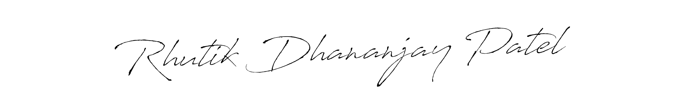 Also You can easily find your signature by using the search form. We will create Rhutik Dhananjay Patel name handwritten signature images for you free of cost using Antro_Vectra sign style. Rhutik Dhananjay Patel signature style 6 images and pictures png