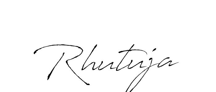 Rhutuja stylish signature style. Best Handwritten Sign (Antro_Vectra) for my name. Handwritten Signature Collection Ideas for my name Rhutuja. Rhutuja signature style 6 images and pictures png