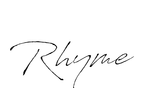 Create a beautiful signature design for name Rhyme. With this signature (Antro_Vectra) fonts, you can make a handwritten signature for free. Rhyme signature style 6 images and pictures png