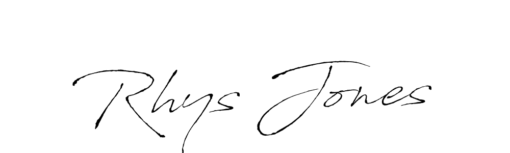 Rhys Jones stylish signature style. Best Handwritten Sign (Antro_Vectra) for my name. Handwritten Signature Collection Ideas for my name Rhys Jones. Rhys Jones signature style 6 images and pictures png