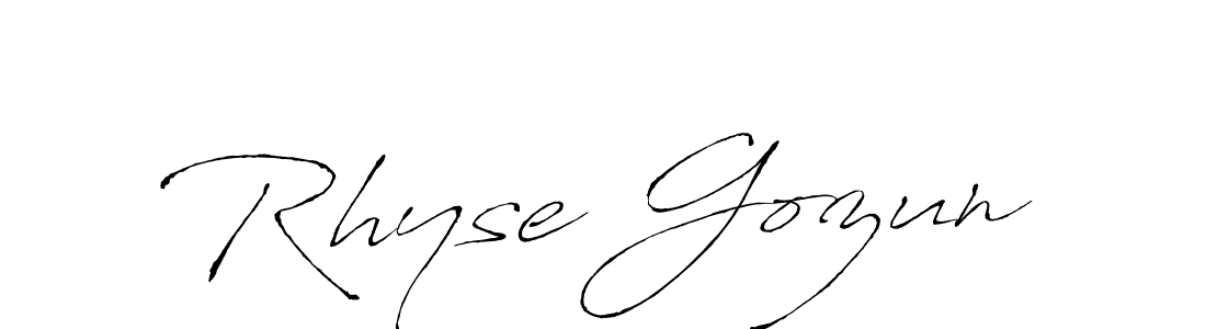 It looks lik you need a new signature style for name Rhyse Gozun. Design unique handwritten (Antro_Vectra) signature with our free signature maker in just a few clicks. Rhyse Gozun signature style 6 images and pictures png