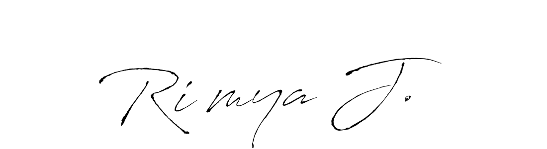 Similarly Antro_Vectra is the best handwritten signature design. Signature creator online .You can use it as an online autograph creator for name Ri’mya J.. Ri’mya J. signature style 6 images and pictures png
