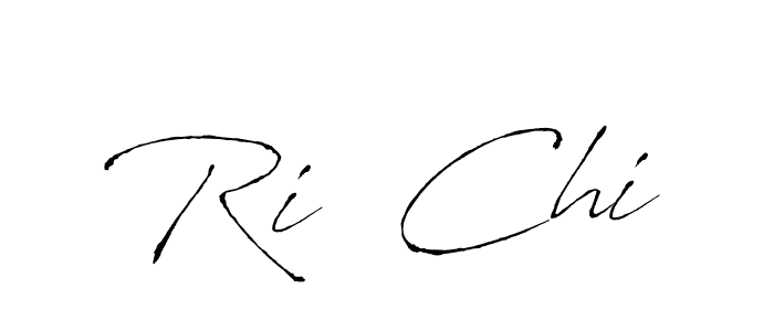 Design your own signature with our free online signature maker. With this signature software, you can create a handwritten (Antro_Vectra) signature for name Ri  Chi. Ri  Chi signature style 6 images and pictures png