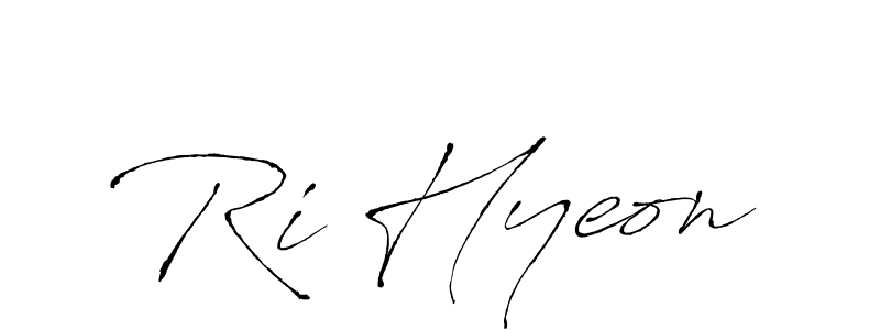 Ri Hyeon stylish signature style. Best Handwritten Sign (Antro_Vectra) for my name. Handwritten Signature Collection Ideas for my name Ri Hyeon. Ri Hyeon signature style 6 images and pictures png