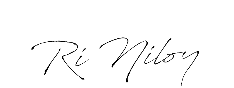 Design your own signature with our free online signature maker. With this signature software, you can create a handwritten (Antro_Vectra) signature for name Ri Niloy. Ri Niloy signature style 6 images and pictures png
