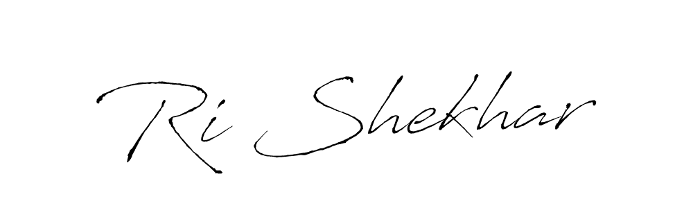 How to make Ri Shekhar signature? Antro_Vectra is a professional autograph style. Create handwritten signature for Ri Shekhar name. Ri Shekhar signature style 6 images and pictures png