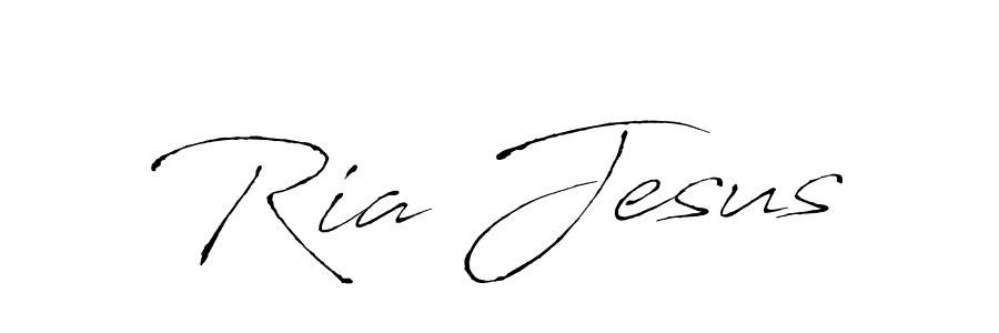 Ria Jesus stylish signature style. Best Handwritten Sign (Antro_Vectra) for my name. Handwritten Signature Collection Ideas for my name Ria Jesus. Ria Jesus signature style 6 images and pictures png
