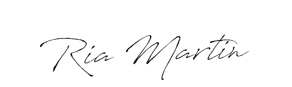 Design your own signature with our free online signature maker. With this signature software, you can create a handwritten (Antro_Vectra) signature for name Ria Martin. Ria Martin signature style 6 images and pictures png
