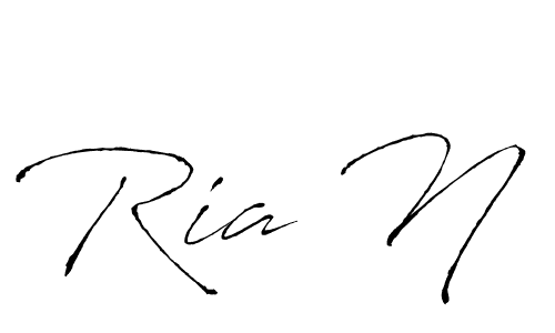 Best and Professional Signature Style for Ria N. Antro_Vectra Best Signature Style Collection. Ria N signature style 6 images and pictures png