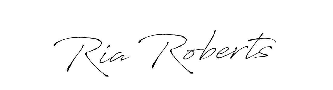 You should practise on your own different ways (Antro_Vectra) to write your name (Ria Roberts) in signature. don't let someone else do it for you. Ria Roberts signature style 6 images and pictures png