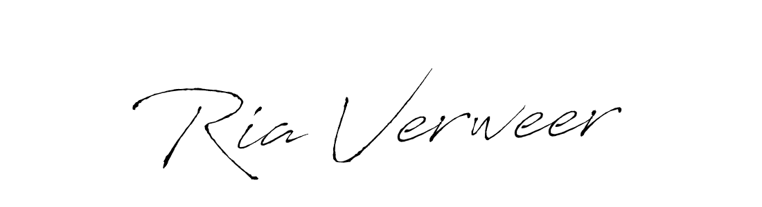 Create a beautiful signature design for name Ria Verweer. With this signature (Antro_Vectra) fonts, you can make a handwritten signature for free. Ria Verweer signature style 6 images and pictures png