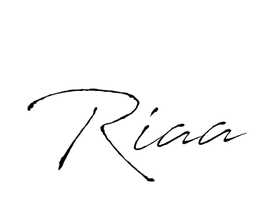 Design your own signature with our free online signature maker. With this signature software, you can create a handwritten (Antro_Vectra) signature for name Riaa. Riaa signature style 6 images and pictures png