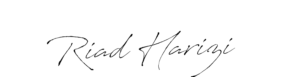It looks lik you need a new signature style for name Riad Harizi. Design unique handwritten (Antro_Vectra) signature with our free signature maker in just a few clicks. Riad Harizi signature style 6 images and pictures png