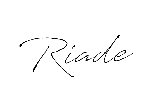 It looks lik you need a new signature style for name Riade. Design unique handwritten (Antro_Vectra) signature with our free signature maker in just a few clicks. Riade signature style 6 images and pictures png