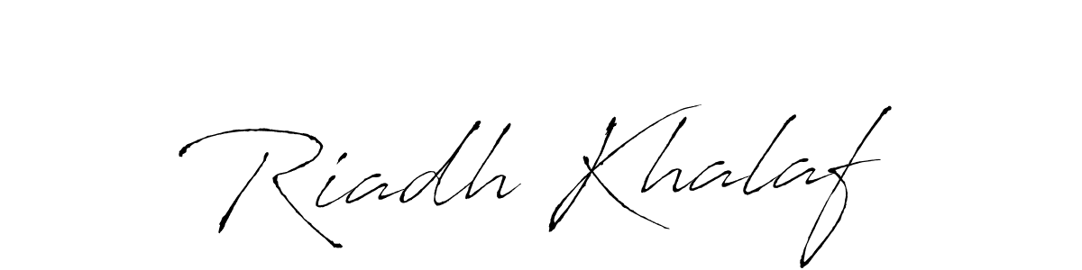 Antro_Vectra is a professional signature style that is perfect for those who want to add a touch of class to their signature. It is also a great choice for those who want to make their signature more unique. Get Riadh Khalaf name to fancy signature for free. Riadh Khalaf signature style 6 images and pictures png