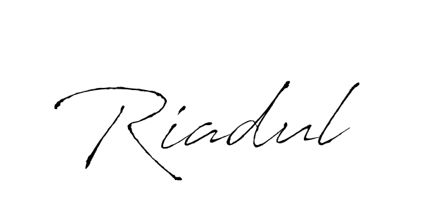 How to make Riadul name signature. Use Antro_Vectra style for creating short signs online. This is the latest handwritten sign. Riadul signature style 6 images and pictures png