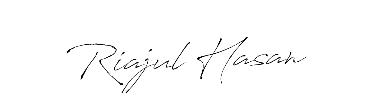 Riajul Hasan stylish signature style. Best Handwritten Sign (Antro_Vectra) for my name. Handwritten Signature Collection Ideas for my name Riajul Hasan. Riajul Hasan signature style 6 images and pictures png