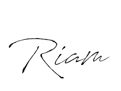 Also we have Riam name is the best signature style. Create professional handwritten signature collection using Antro_Vectra autograph style. Riam signature style 6 images and pictures png