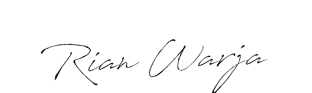 You should practise on your own different ways (Antro_Vectra) to write your name (Rian Warja) in signature. don't let someone else do it for you. Rian Warja signature style 6 images and pictures png