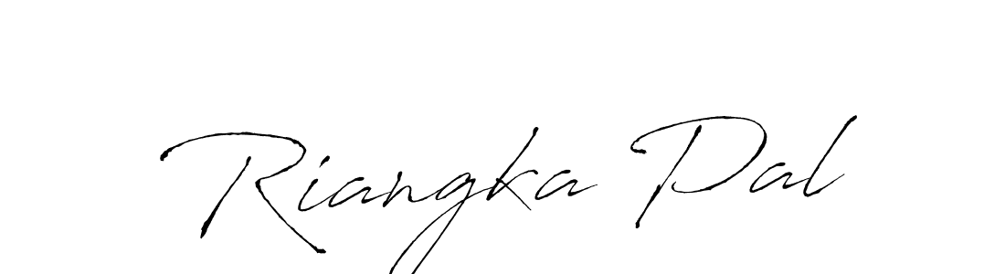 How to make Riangka Pal name signature. Use Antro_Vectra style for creating short signs online. This is the latest handwritten sign. Riangka Pal signature style 6 images and pictures png