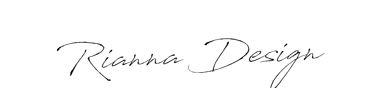 Create a beautiful signature design for name Rianna Design. With this signature (Antro_Vectra) fonts, you can make a handwritten signature for free. Rianna Design signature style 6 images and pictures png