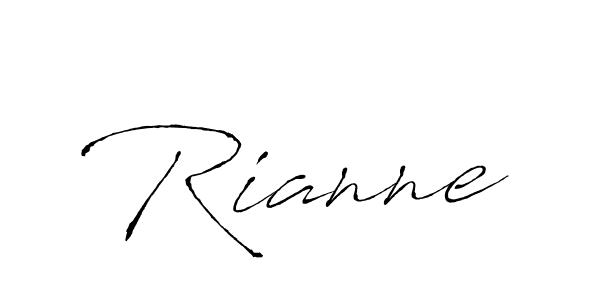 How to make Rianne name signature. Use Antro_Vectra style for creating short signs online. This is the latest handwritten sign. Rianne signature style 6 images and pictures png