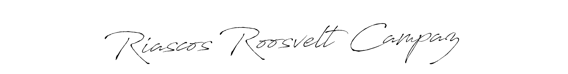 It looks lik you need a new signature style for name Riascos Roosvelt Campaz. Design unique handwritten (Antro_Vectra) signature with our free signature maker in just a few clicks. Riascos Roosvelt Campaz signature style 6 images and pictures png