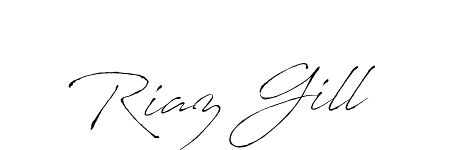 Use a signature maker to create a handwritten signature online. With this signature software, you can design (Antro_Vectra) your own signature for name Riaz Gill. Riaz Gill signature style 6 images and pictures png