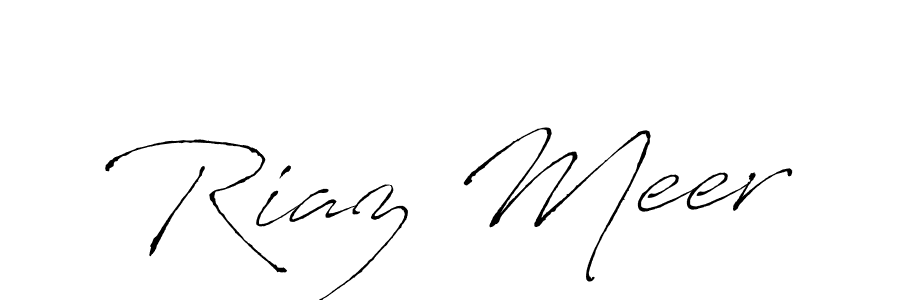 Create a beautiful signature design for name Riaz Meer. With this signature (Antro_Vectra) fonts, you can make a handwritten signature for free. Riaz Meer signature style 6 images and pictures png