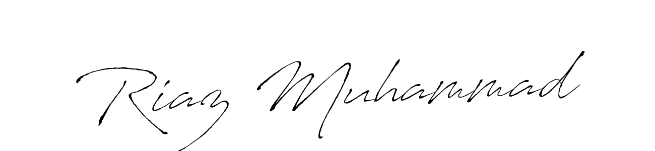 Riaz Muhammad stylish signature style. Best Handwritten Sign (Antro_Vectra) for my name. Handwritten Signature Collection Ideas for my name Riaz Muhammad. Riaz Muhammad signature style 6 images and pictures png