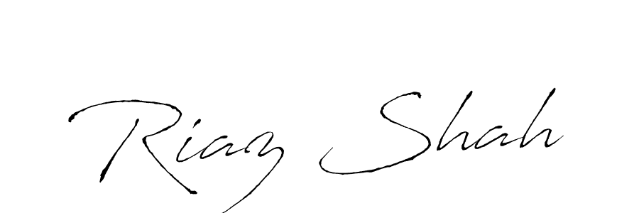 How to make Riaz Shah name signature. Use Antro_Vectra style for creating short signs online. This is the latest handwritten sign. Riaz Shah signature style 6 images and pictures png