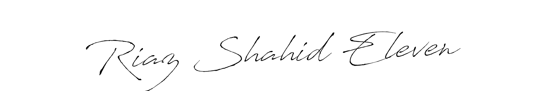 Design your own signature with our free online signature maker. With this signature software, you can create a handwritten (Antro_Vectra) signature for name Riaz Shahid Eleven. Riaz Shahid Eleven signature style 6 images and pictures png