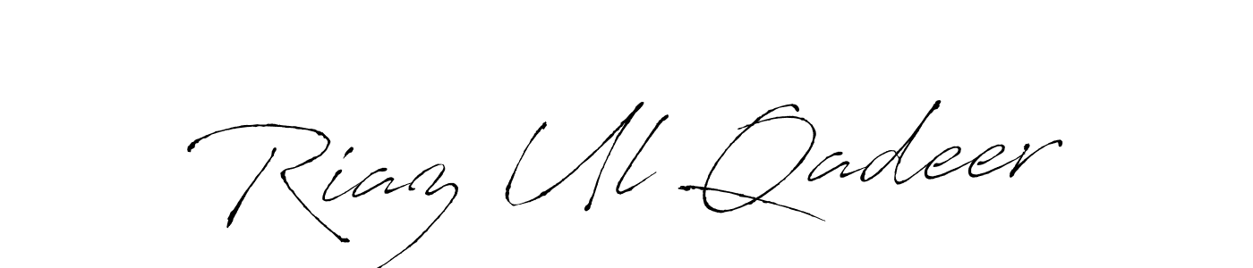 Also You can easily find your signature by using the search form. We will create Riaz Ul Qadeer name handwritten signature images for you free of cost using Antro_Vectra sign style. Riaz Ul Qadeer signature style 6 images and pictures png