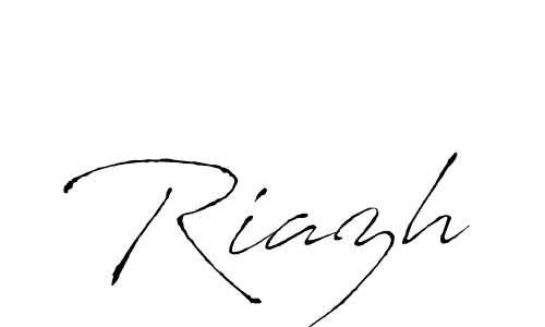 Create a beautiful signature design for name Riazh. With this signature (Antro_Vectra) fonts, you can make a handwritten signature for free. Riazh signature style 6 images and pictures png