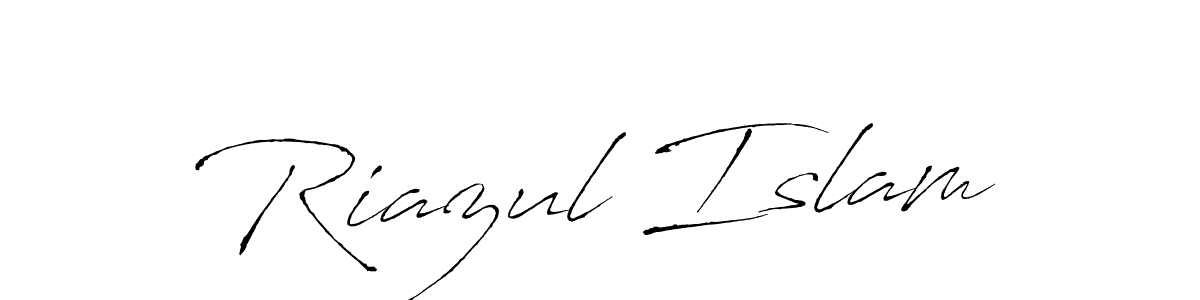 Make a beautiful signature design for name Riazul Islam. With this signature (Antro_Vectra) style, you can create a handwritten signature for free. Riazul Islam signature style 6 images and pictures png