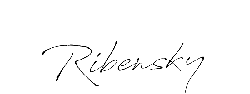 Ribensky stylish signature style. Best Handwritten Sign (Antro_Vectra) for my name. Handwritten Signature Collection Ideas for my name Ribensky. Ribensky signature style 6 images and pictures png