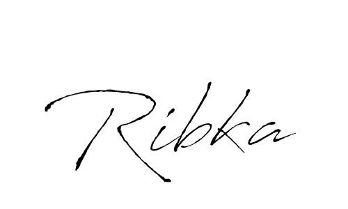 Use a signature maker to create a handwritten signature online. With this signature software, you can design (Antro_Vectra) your own signature for name Ribka. Ribka signature style 6 images and pictures png