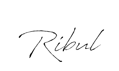 Design your own signature with our free online signature maker. With this signature software, you can create a handwritten (Antro_Vectra) signature for name Ribul. Ribul signature style 6 images and pictures png