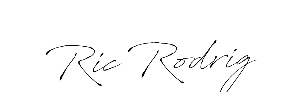 Make a beautiful signature design for name Ric Rodrig. With this signature (Antro_Vectra) style, you can create a handwritten signature for free. Ric Rodrig signature style 6 images and pictures png